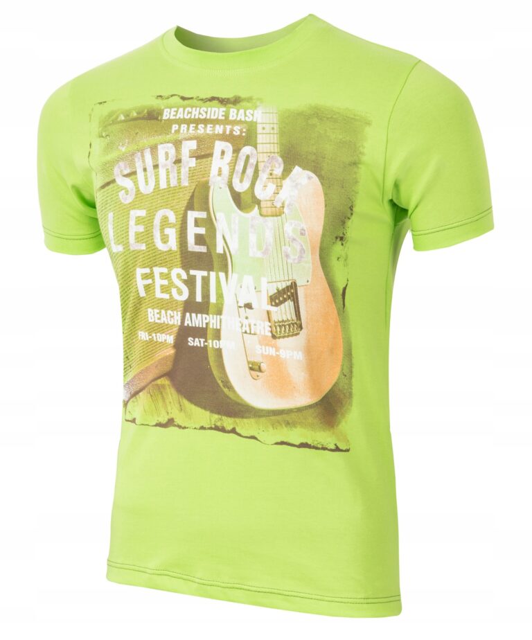 T-shirt Koszulka Koszulki Męskie SURF 3XL seledyn