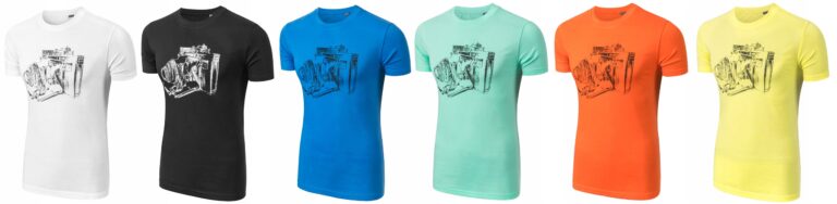 T-shirt Koszulka Męska Koszulki 61001 pomarańcz XL