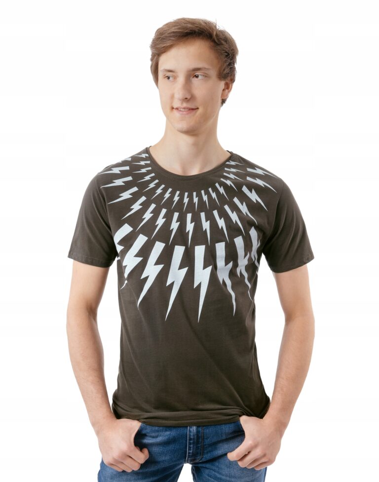 T-shirt Koszulka Podkoszulek Męski KM06 r L oliwka