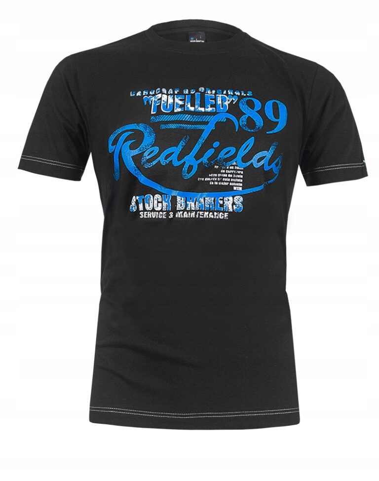 Tshirt Koszulka Podkoszulek Męski Redfi 3XL czarny