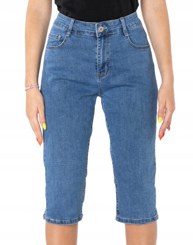 Krótkie Spodenki Jeansy Damskie Rybaczki 2103 r 41