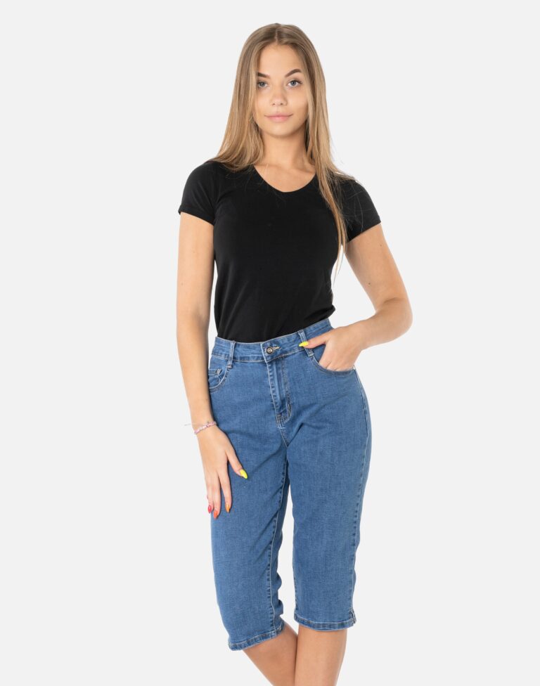 Krótkie Spodenki Jeansy Damskie Rybaczki 2103 r 41