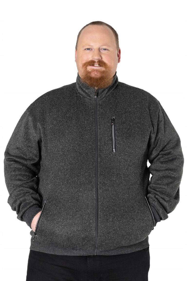Duża Bluza Dresowa Męska Rozsuwana 2903-02 r 8XL