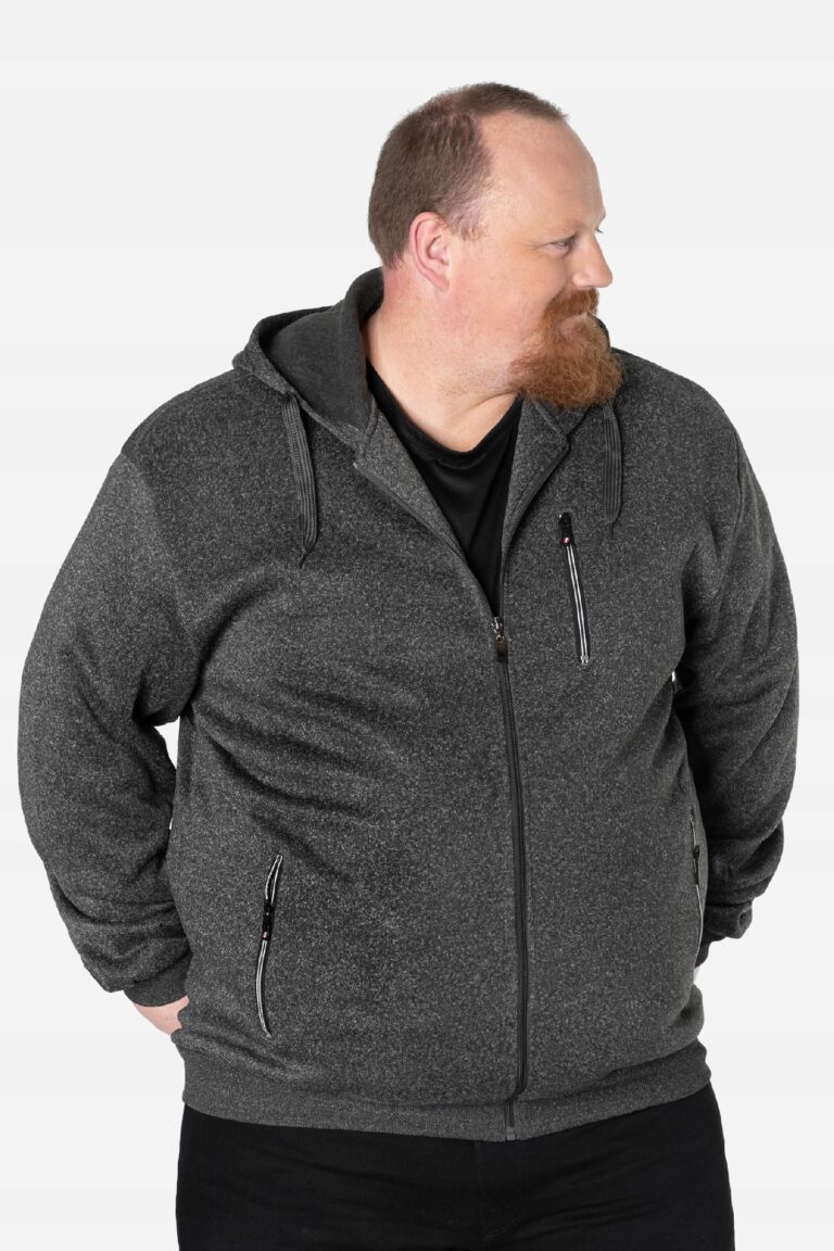 Duża Bluza Dresowa Męska Rozsuwana 2923-02 r 5XL