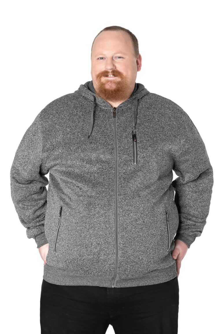 Duża Bluza Dresowa Męska Rozsuwana 2923-01 r 5XL