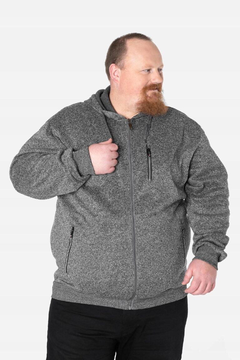 Duża Bluza Dresowa Męska Rozsuwana 2923-01 r 5XL