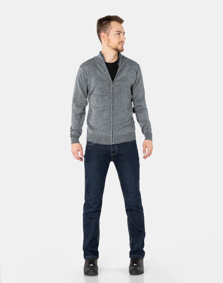 Sweter Męski Półgolf Rozsuwany 8111-01 XL/XXL