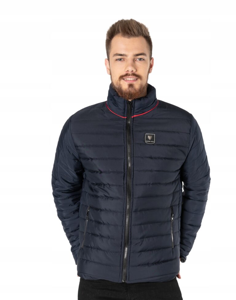 Zimowa Kurtka Męska Ocieplana Pikowana 6378-02 XXL