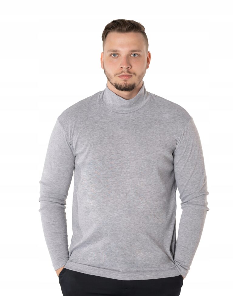 Sweter Półgolf Męski 100% Bawełniany Golf 5348-5 M