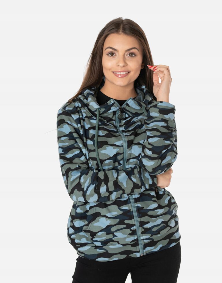 Ciepła Bluza Bawełniana Dresowa Damska 46022-1 XXL