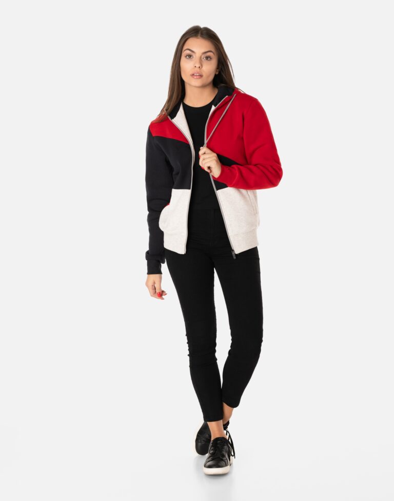 Ciepła Bluza Bawełniana Damska Sportowa 58414-3 L
