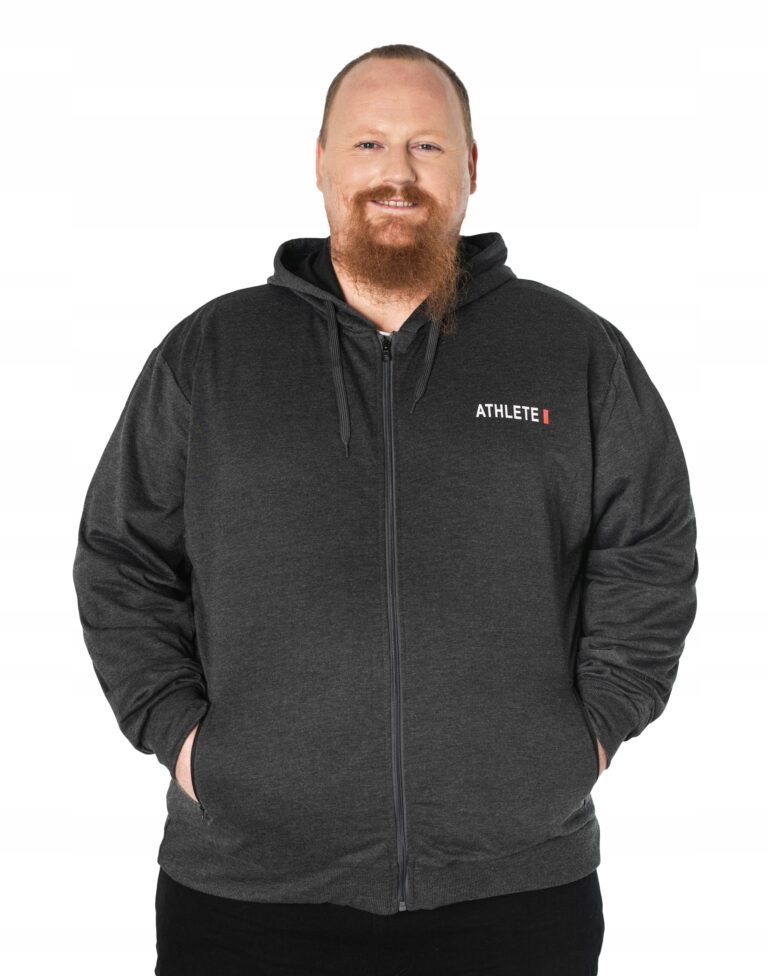 Bluza Dresowa Męska Zasuwana z Kapturem 2785-3 3XL