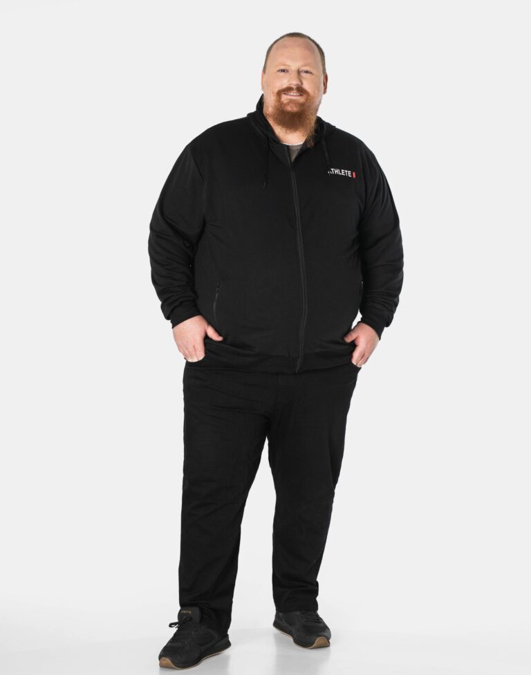 Bluza Dresowa Męska Zasuwana z Kapturem 2785-2 4XL