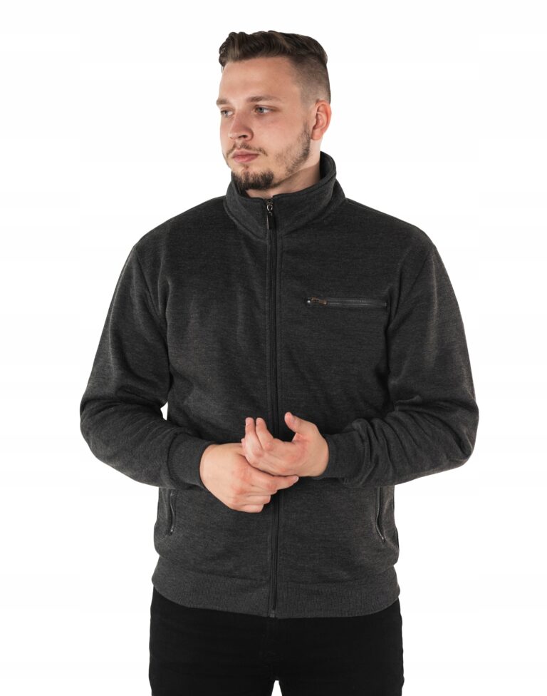 Bluza Sportowa Dresowa Męska Rozsuwana 0437-03 r M