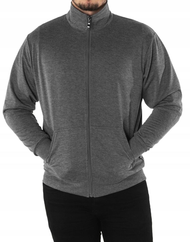 Bluza Męska Sportowa Dresowa Rozsuwana 2492-01 XL