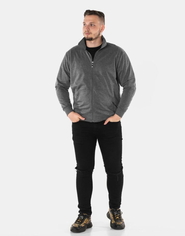 Bluza Męska Sportowa Dresowa Rozsuwana 2492-01 XL