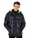 Granatowy z seledynowym 03