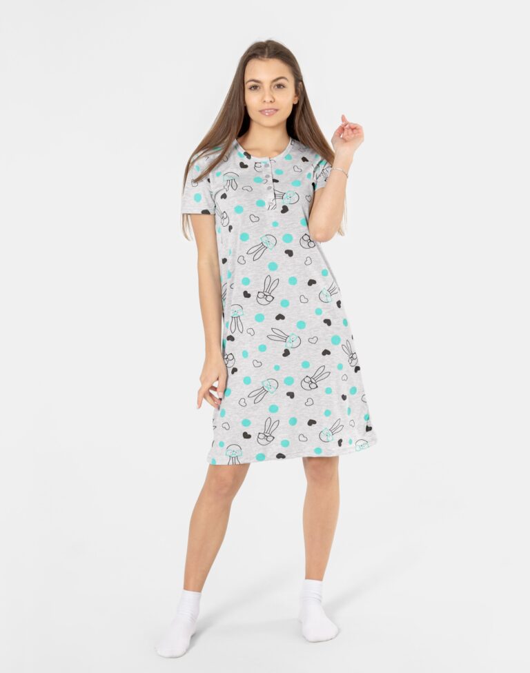 Koszula Koszulka Nocna Damska Piżamka 5206-4 r M