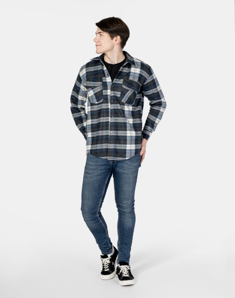 Ciepła Koszula Polarowa Ocieplana 8014-06 3XL/4XL