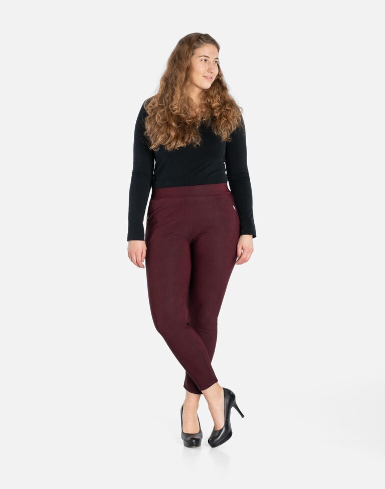 Eleganckie Spodnie Cygaretki 7/8 Damskie 768-5 XXL