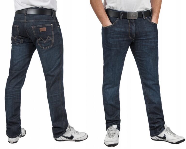 Spodnie Jeansy Rurki Męskie HUNTER 110/4 W39 L32