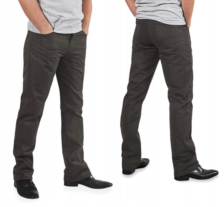 Eleganckie Spodnie Męskie Wizytowe 610/4A W51 L36