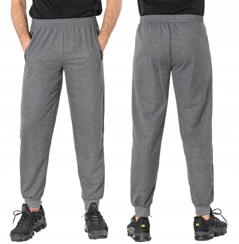 Duże Spodnie Dresowe Męskie Dresy Sport 4774-1 7XL