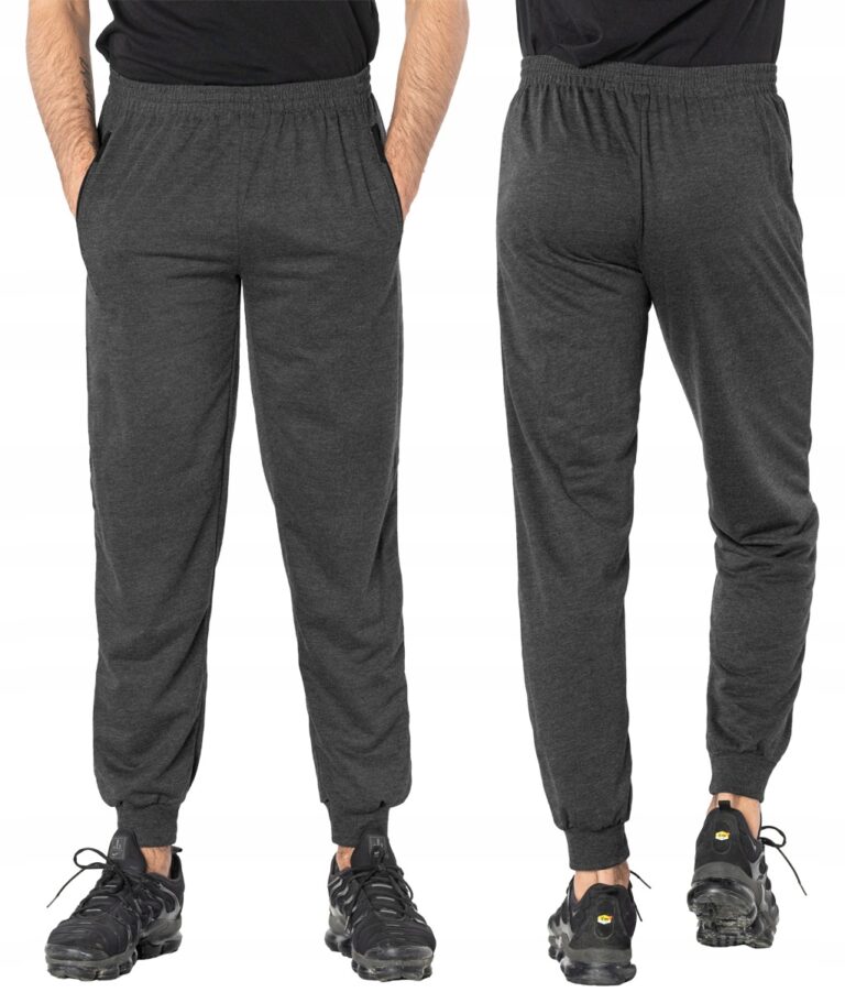 Spodnie Dresowe Męskie Dresy Sportowe 46396-3 4XL