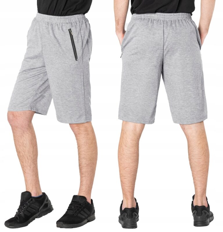 Krótkie Spodenki Dresowe Szorty Męskie 6377-6 4XL