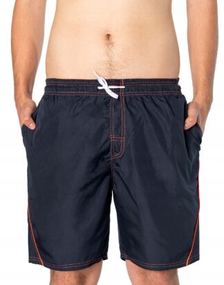 Granatowy z pomarańczowym