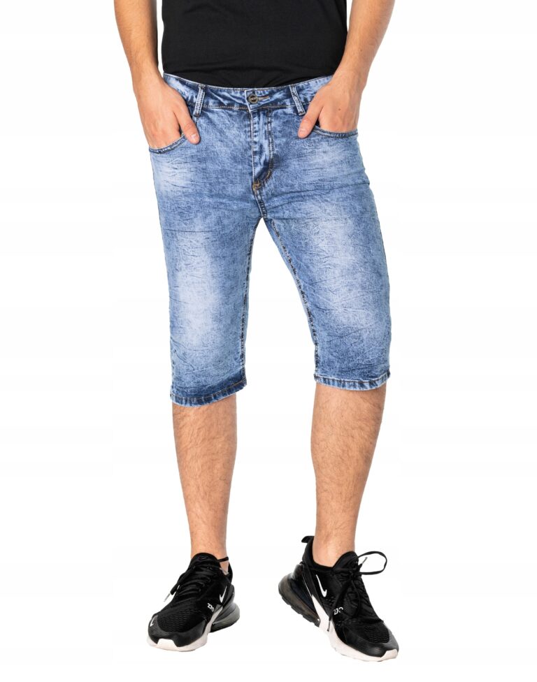 Krótkie Spodenki Szorty Jeansowe Męskie D102 r 35