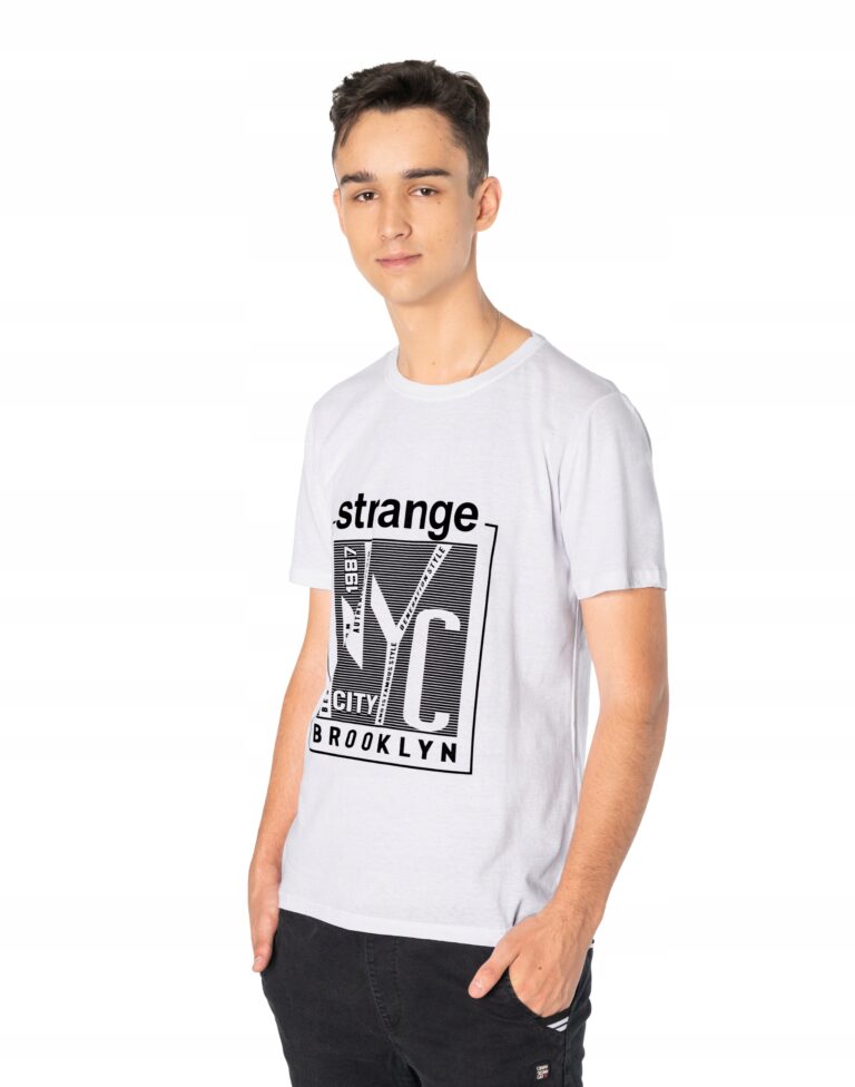 Koszulka Podkoszulek T-shirt Męski Shirt KM34-1 L