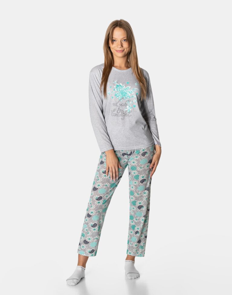 Duża Piżama Damska Bawełniana Piżamka 10509-6 S