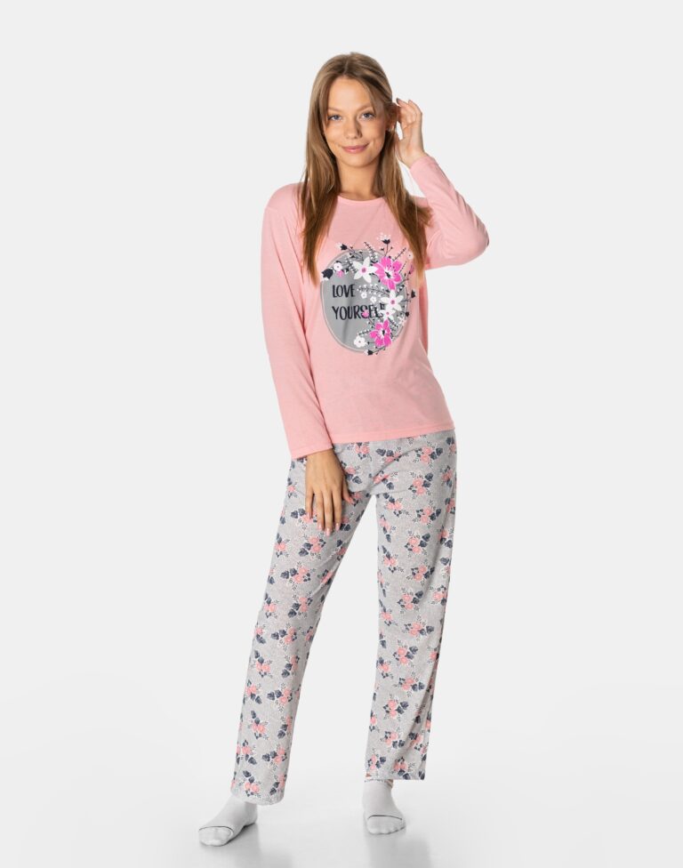 Piżama Damska Bawełniana Piżamka 10523-10 r XXL