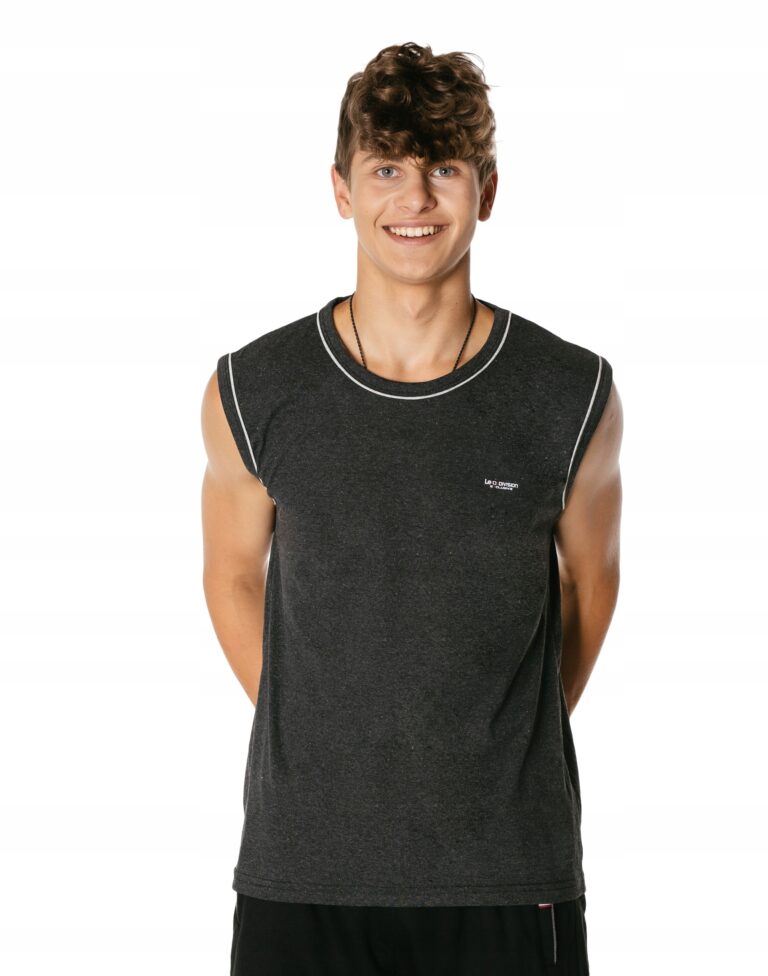 Koszulka Męska Bez Rękawów Bokserka Top 3028-6 XXL
