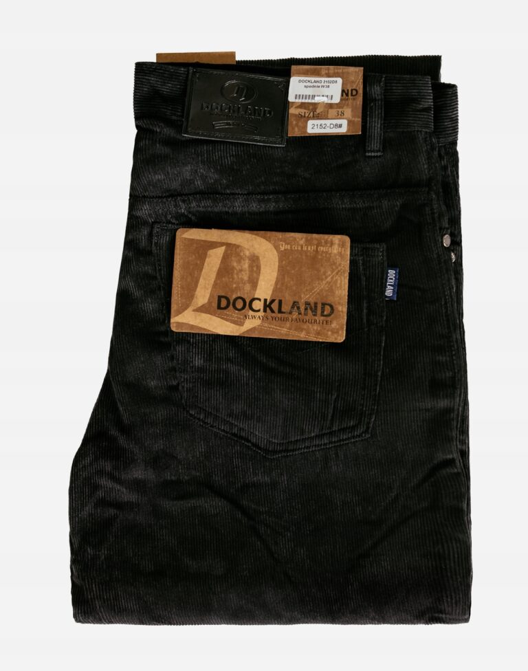 Ciepłe Ocieplane Spodnie Sztruksowe Męskie Ocieplone Polarem Zimę 2152D8 37