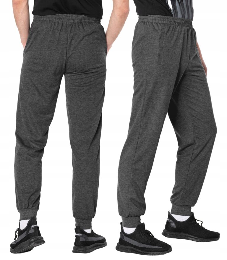 Duże Spodnie Dresowe Męskie Dresy Sportowe Treningowe Ściągacz 46041-3 6XL