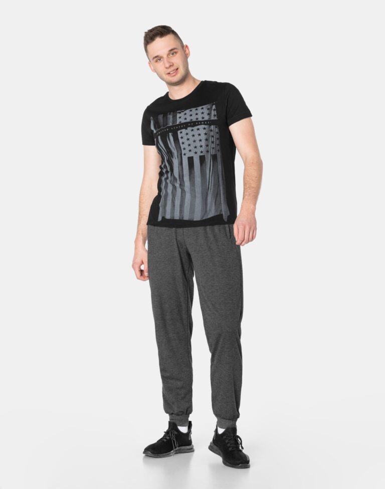 Duże Spodnie Dresowe Męskie Dresy Sportowe Treningowe Ściągacz 46041-3 6XL