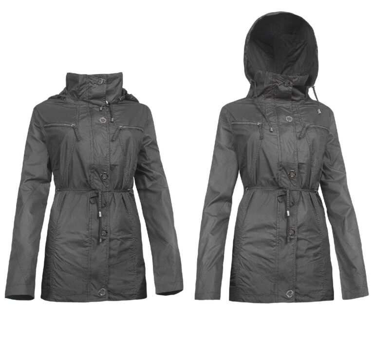 Kurtka Damska Przejściowa Wiatrówka 12010 3XL czarna