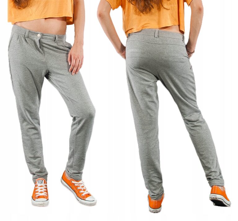 Spodnie Damskie Bawełniane Chino Nicole S melanżowy