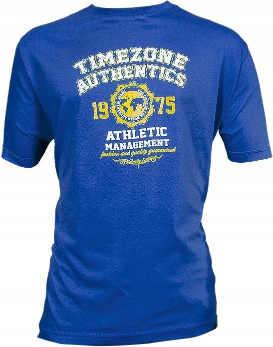 T-shirt Koszulka Podkoszulek Męski TimeZ 3XL niebieski