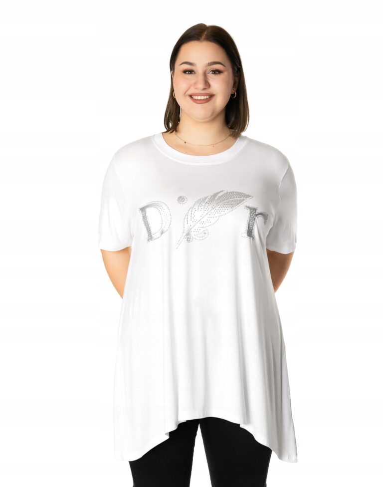 Duża Bluzka Tunika Damska Duży Rozmiar 8807-3 L/XL