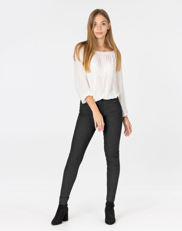 Eleganckie Spodnie Cygaretki Rurki Damski 8066 XXL