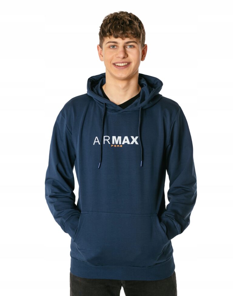 Sportowa Bluza Dresowa Męska z Kapturem 6721-4 XL