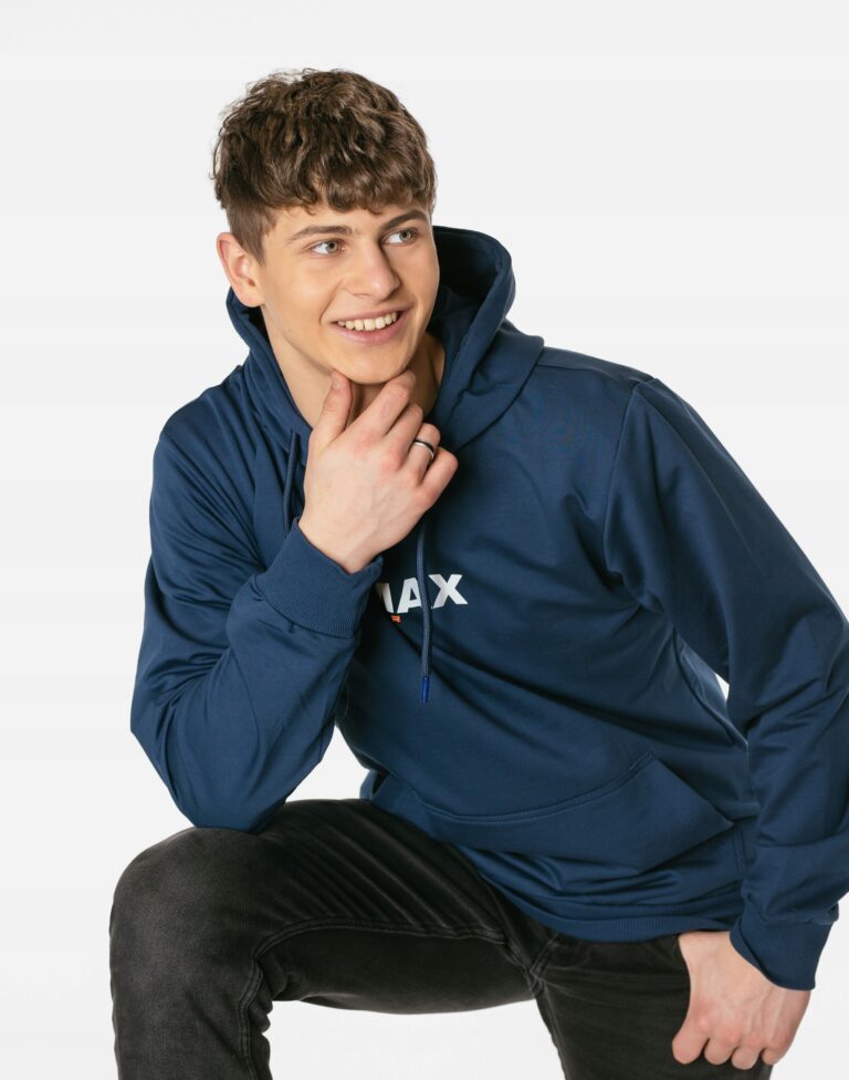 Sportowa Bluza Dresowa Męska z Kapturem 6721-4 XL