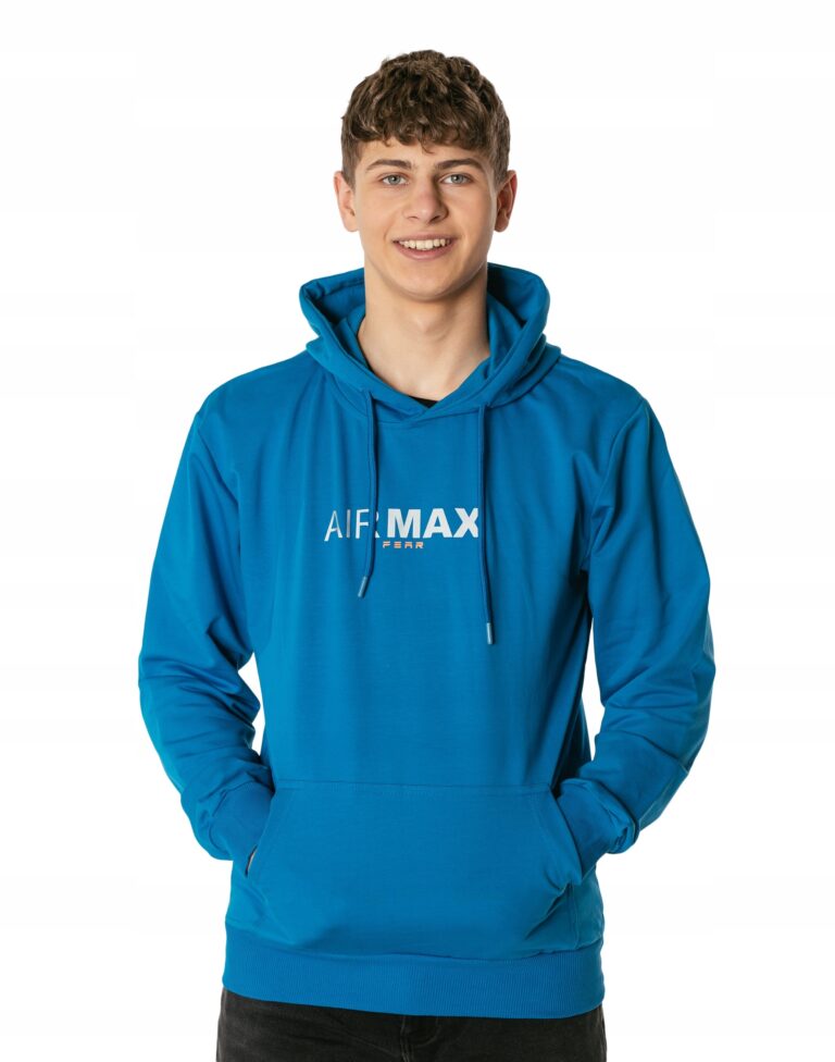 Sportowa Bluza Dresowa Męska z Kapturem 6721-6 r L