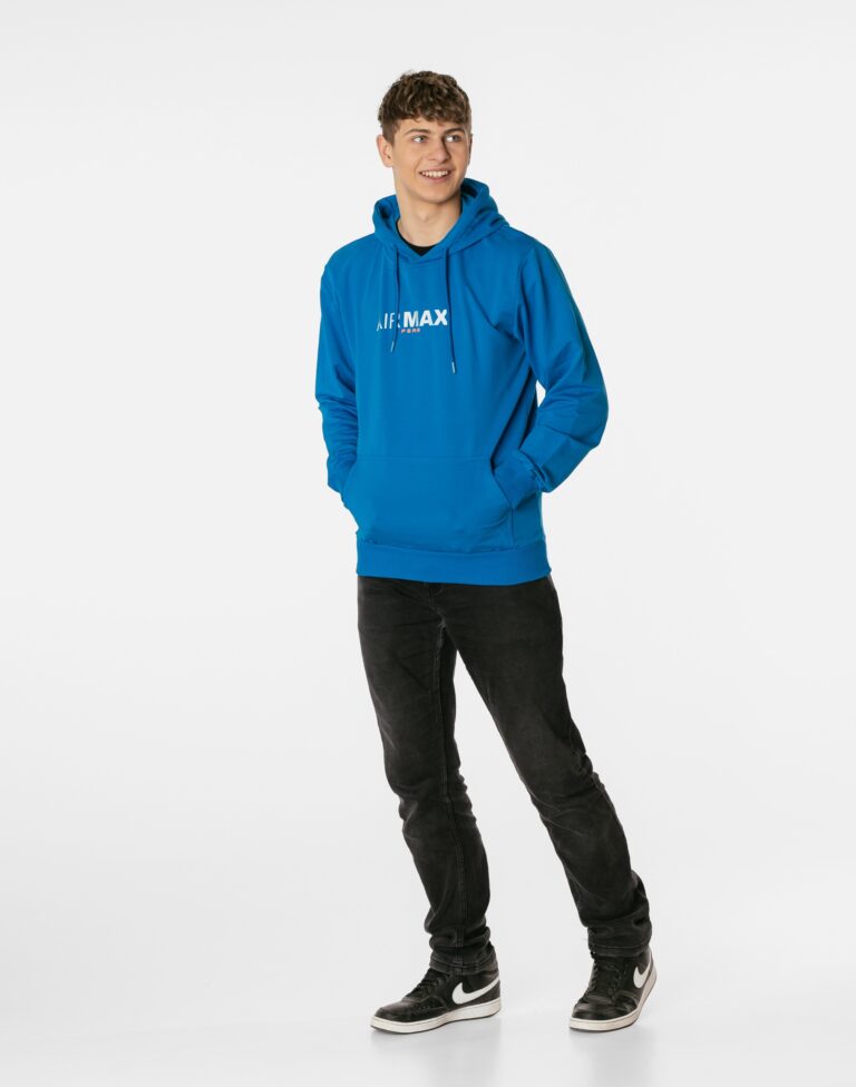 Sportowa Bluza Dresowa Męska z Kapturem 6721-6 r L