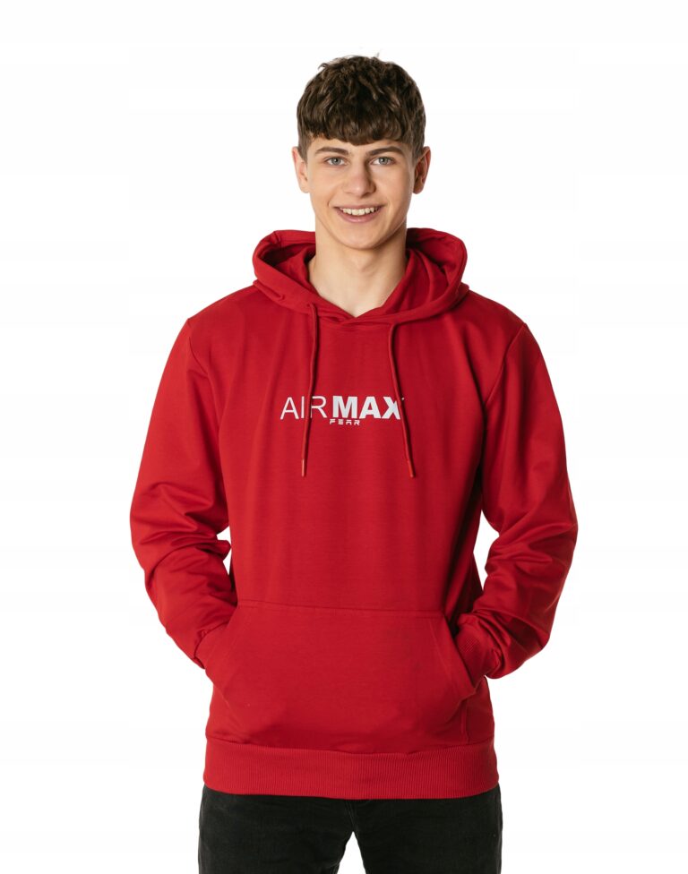 Sportowa Bluza Dresowa Męska z Kapturem 6721-3 r M