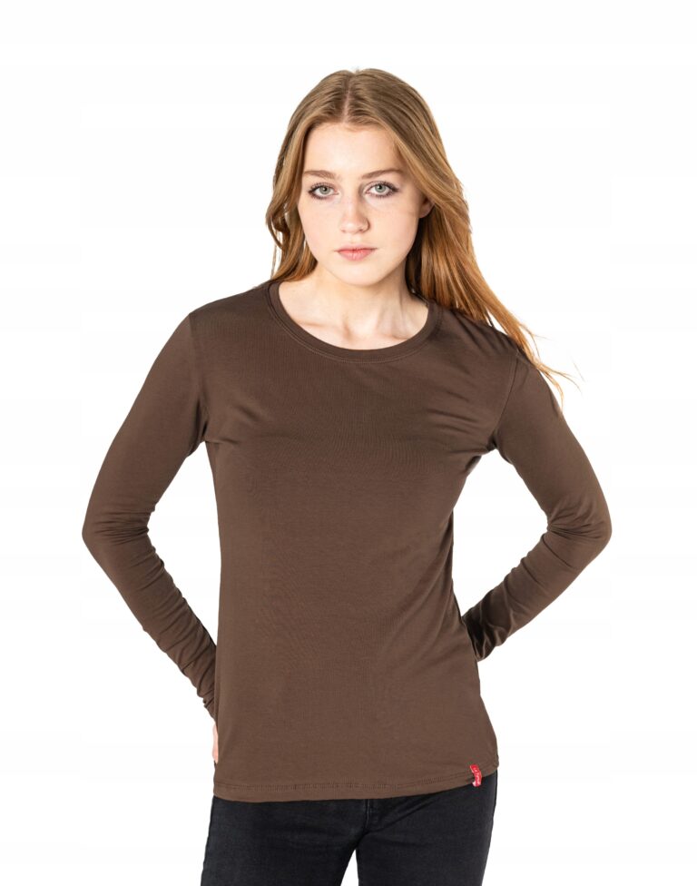 Bluzka Koszulka Damska Długi Rękaw 8056-13 XL/XXL