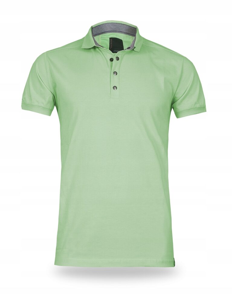 Koszulka Polo Męska Polówka na Lato TOM XXL seledy